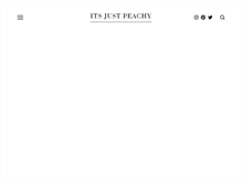 Tablet Screenshot of itsjustpeachy.com
